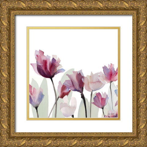 Whisper II Gold Ornate Wood Framed Art Print with Double Matting by Loreth, Lanie