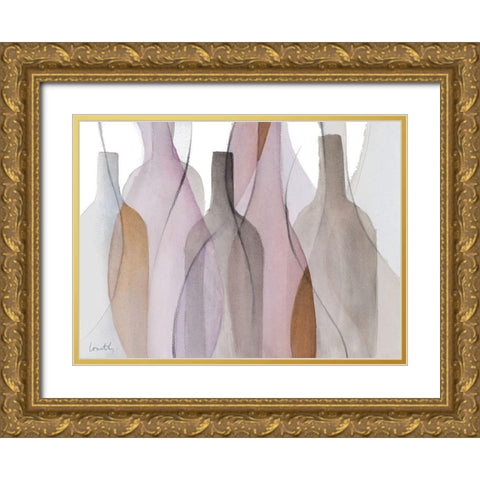 Midnight Crowd Gold Ornate Wood Framed Art Print with Double Matting by Loreth, Lanie
