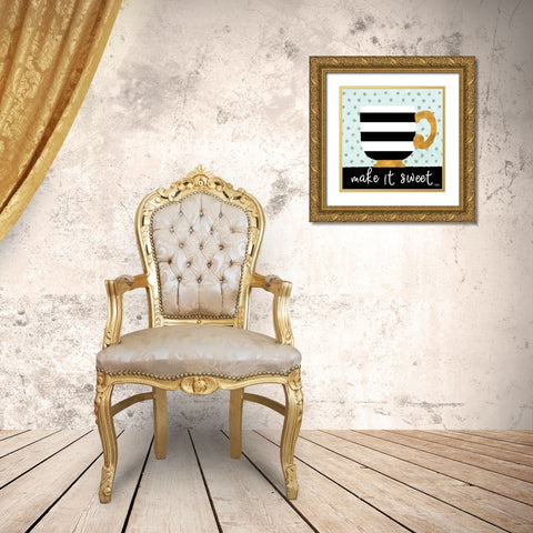 Make it Sweet Gold Ornate Wood Framed Art Print with Double Matting by Baker, Mary Beth