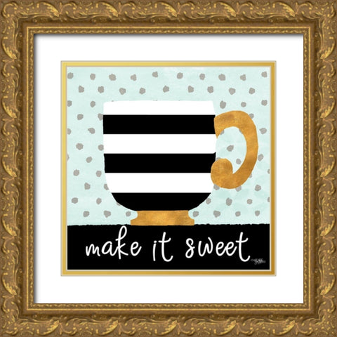 Make it Sweet Gold Ornate Wood Framed Art Print with Double Matting by Baker, Mary Beth