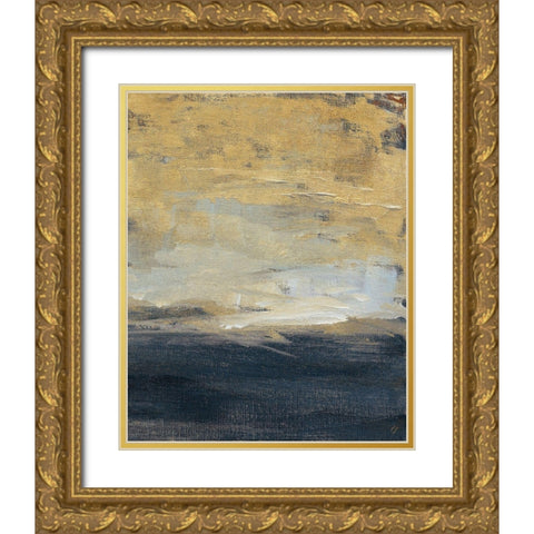Everlasting Sea Gold II Gold Ornate Wood Framed Art Print with Double Matting by Loreth, Lanie