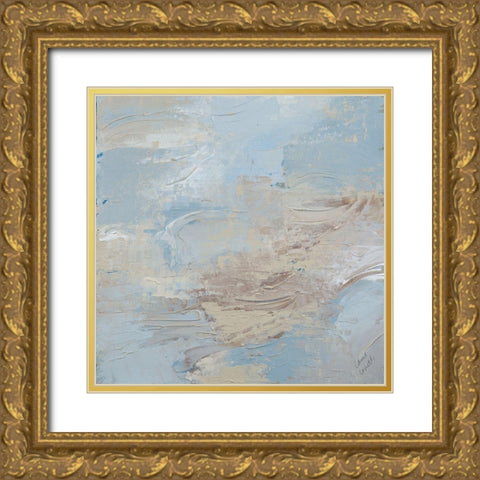 Seaside Mist Gold Ornate Wood Framed Art Print with Double Matting by Loreth, Lanie