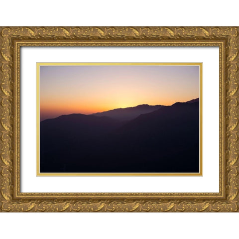 Dusk Gold Ornate Wood Framed Art Print with Double Matting by Stewart, Wil