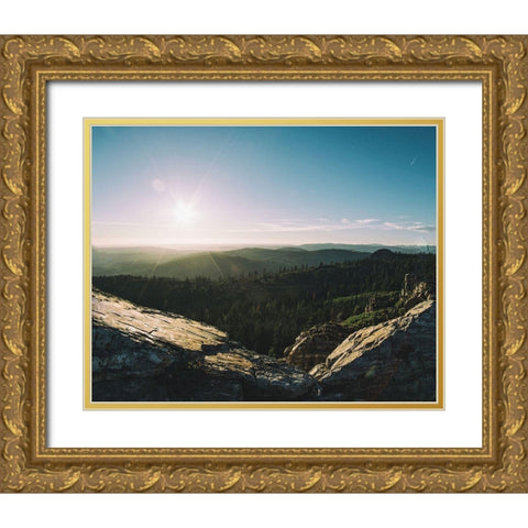 Sunrise Views Gold Ornate Wood Framed Art Print with Double Matting by Stewart, Wil