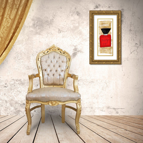 Beautiful Perfume Panel Gold Ornate Wood Framed Art Print with Double Matting by SD Graphics Studio