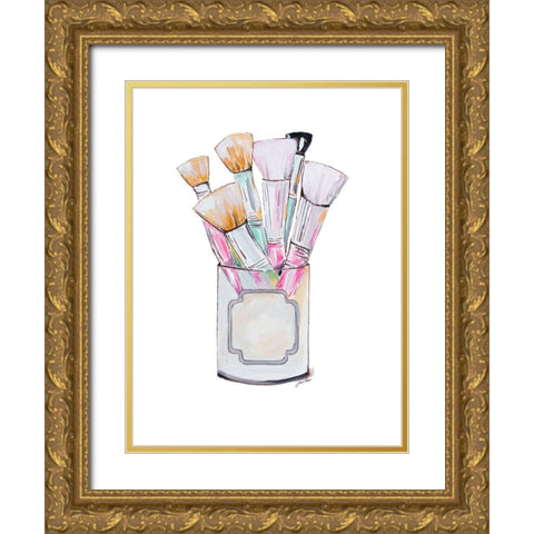 The Brush Bunch Gold Ornate Wood Framed Art Print with Double Matting by Ritter, Gina
