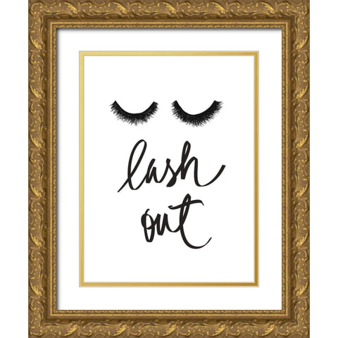 Lash Out Gold Ornate Wood Framed Art Print with Double Matting by Ritter, Gina