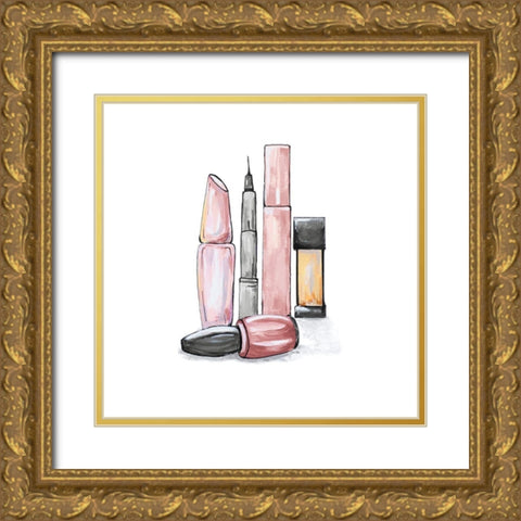 Getting Ready II Gold Ornate Wood Framed Art Print with Double Matting by Ritter, Gina