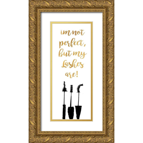 Perfect Lashes Gold Ornate Wood Framed Art Print with Double Matting by Ritter, Gina