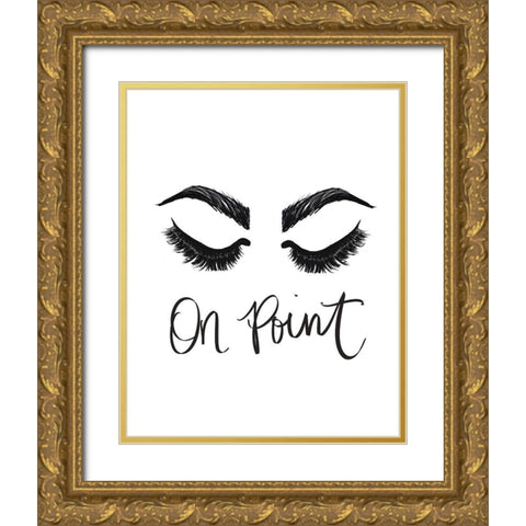 On Point Gold Ornate Wood Framed Art Print with Double Matting by Ritter, Gina