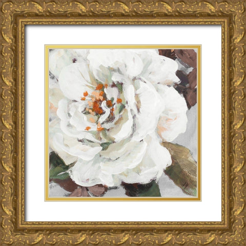 Fair Garden Square I Gold Ornate Wood Framed Art Print with Double Matting by Loreth, Lanie