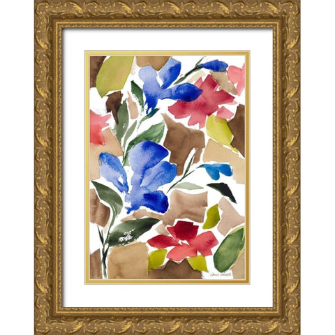 Uplifting Serenity Gold Ornate Wood Framed Art Print with Double Matting by Loreth, Lanie