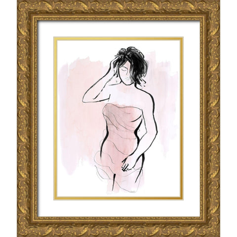 Getting Ready II Gold Ornate Wood Framed Art Print with Double Matting by Loreth, Lanie