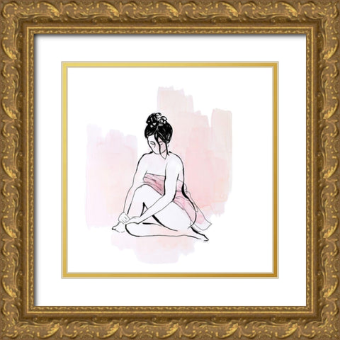 Thoughtful Moment II Gold Ornate Wood Framed Art Print with Double Matting by Loreth, Lanie