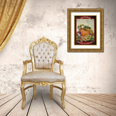 Sharing is Caring III Gold Ornate Wood Framed Art Print with Double Matting by Diannart