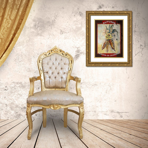 Sharing is Caring I Gold Ornate Wood Framed Art Print with Double Matting by Diannart