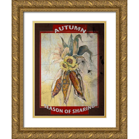 Sharing is Caring I Gold Ornate Wood Framed Art Print with Double Matting by Diannart