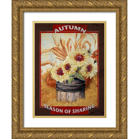Sharing is Caring II Gold Ornate Wood Framed Art Print with Double Matting by Diannart