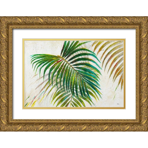 Palmas di Viento Gold Ornate Wood Framed Art Print with Double Matting by Pinto, Patricia