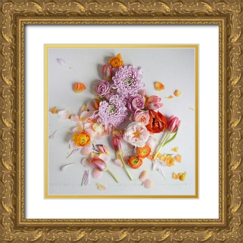 Fresh Bloom Gold Ornate Wood Framed Art Print with Double Matting by Gardner, Sarah