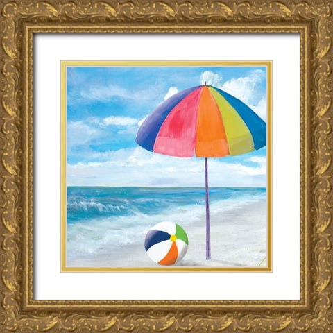 Fun Times I Gold Ornate Wood Framed Art Print with Double Matting by DeRice, Julie