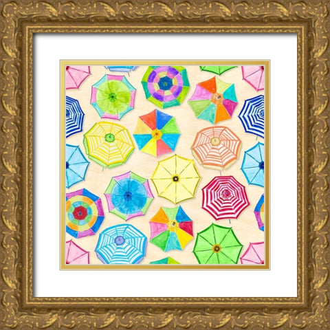 Under the Shade Gold Ornate Wood Framed Art Print with Double Matting by DeRice, Julie