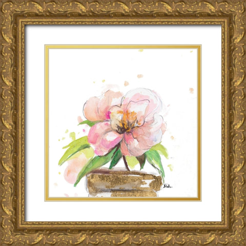 Lilac Touch I Gold Ornate Wood Framed Art Print with Double Matting by Pinto, Patricia