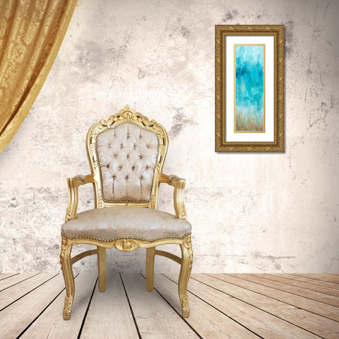 Beach Gaze Panel I Gold Ornate Wood Framed Art Print with Double Matting by Hewitt, L.
