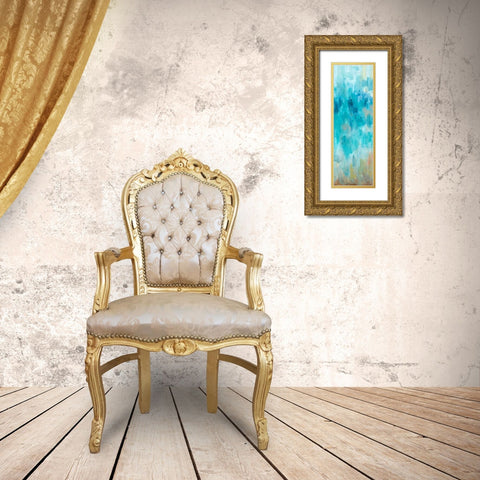 Beach Gaze Panel III Gold Ornate Wood Framed Art Print with Double Matting by Hewitt, L.