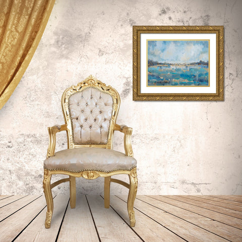 Free Spirit Gold Ornate Wood Framed Art Print with Double Matting by Hewitt, L.