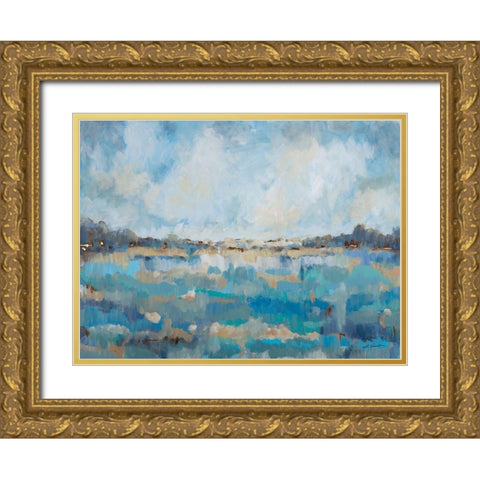 Free Spirit Gold Ornate Wood Framed Art Print with Double Matting by Hewitt, L.
