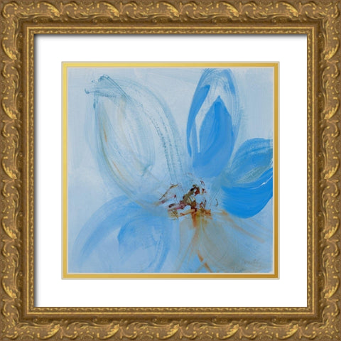 Out of the Blue II Gold Ornate Wood Framed Art Print with Double Matting by Loreth, Lanie