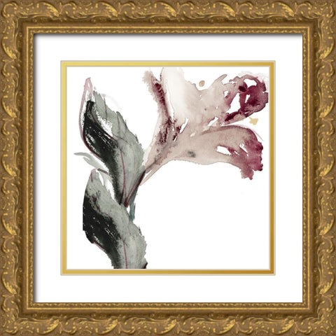 Muted Blooms I Gold Ornate Wood Framed Art Print with Double Matting by Loreth, Lanie