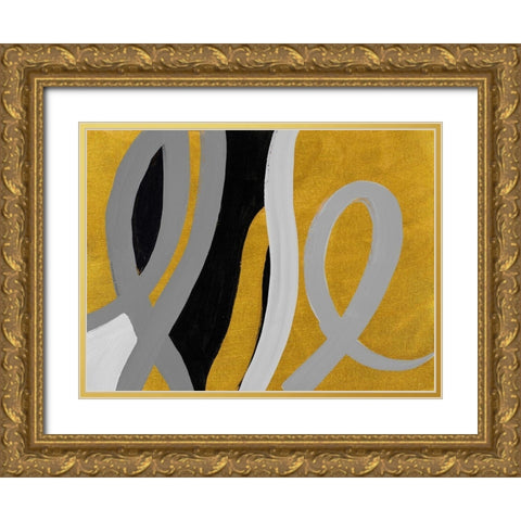 Love Life Gold Ornate Wood Framed Art Print with Double Matting by Loreth, Lanie