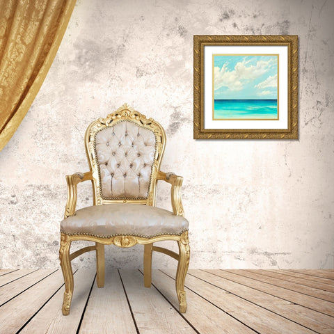 Still Waters Gold Ornate Wood Framed Art Print with Double Matting by Meneely, Dan