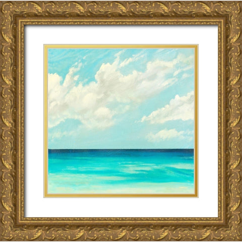Still Waters Gold Ornate Wood Framed Art Print with Double Matting by Meneely, Dan