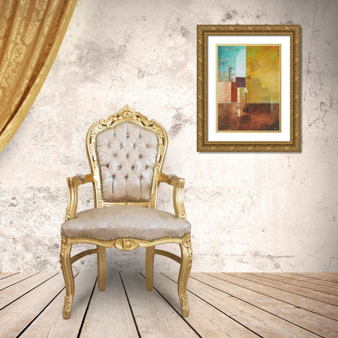 Reconstruct Gold Ornate Wood Framed Art Print with Double Matting by Meneely, Dan