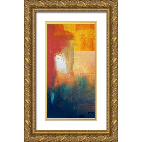 Summer Set I Gold Ornate Wood Framed Art Print with Double Matting by Meneely, Dan