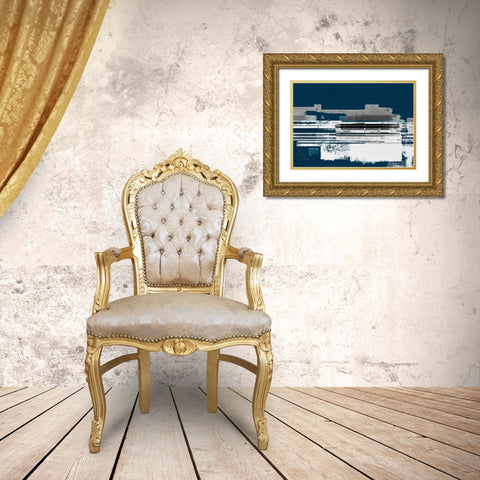 Evening Blocks II Gold Ornate Wood Framed Art Print with Double Matting by Meneely, Dan