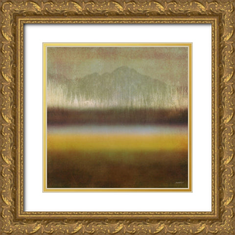 Loon Lake II Gold Ornate Wood Framed Art Print with Double Matting by Meneely, Dan