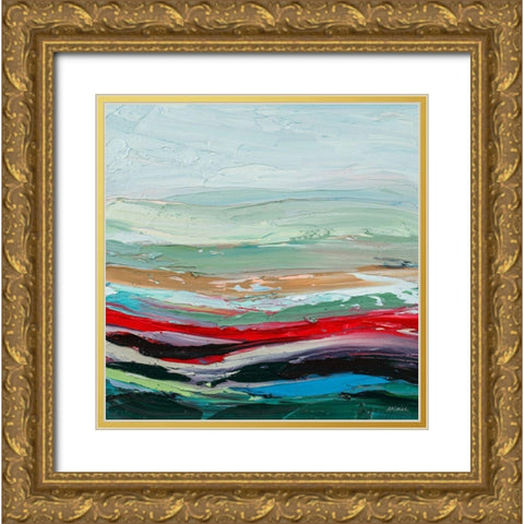 Drift Away Gold Ornate Wood Framed Art Print with Double Matting by Coolick, Ann Marie