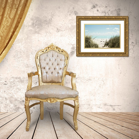 Sunny Days Gold Ornate Wood Framed Art Print with Double Matting by ODell, Debbie