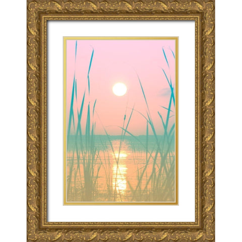 Fresh Sunset Views Gold Ornate Wood Framed Art Print with Double Matting by ODell, Debbie