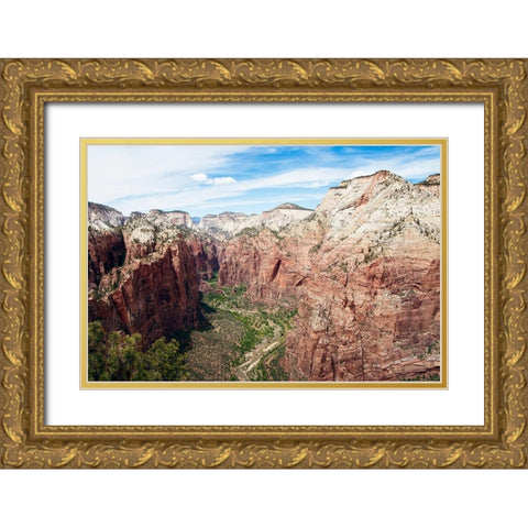 Rocky Side Gold Ornate Wood Framed Art Print with Double Matting by ODell, Debbie