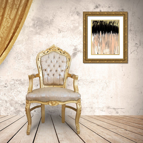 Peach Beige Ends Gold Ornate Wood Framed Art Print with Double Matting by Wilson, Kali