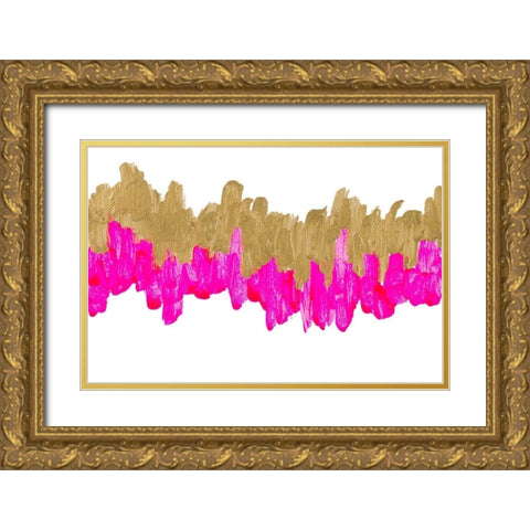 Bright Wavelength Gold Ornate Wood Framed Art Print with Double Matting by Bryant, Susan