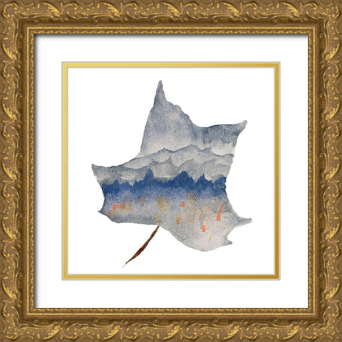 Mountains in the Leaf Gold Ornate Wood Framed Art Print with Double Matting by Bryant, Susan
