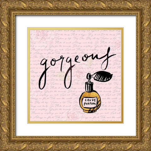 Gorgeous Gold Ornate Wood Framed Art Print with Double Matting by SD Graphics Studio