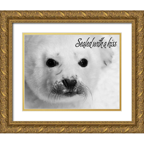 Sealed with a Kiss Gold Ornate Wood Framed Art Print with Double Matting by Mansfield, Kathy