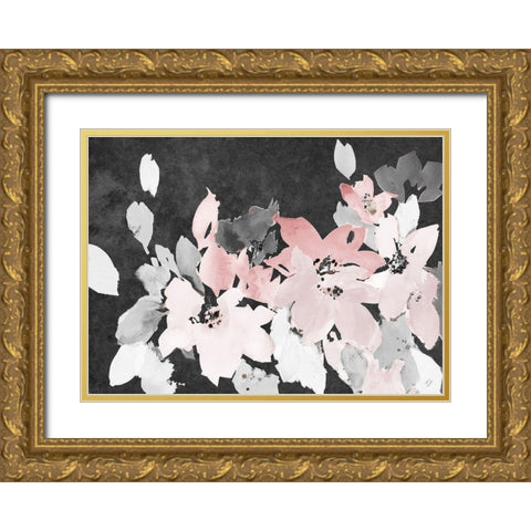 Dark Giverny Gold Ornate Wood Framed Art Print with Double Matting by Loreth, Lanie